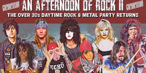 SHEFFIELD An Afternoon of Rock - Rock\/Metal for the over 30s: 2pm-6:30pm, 21st February