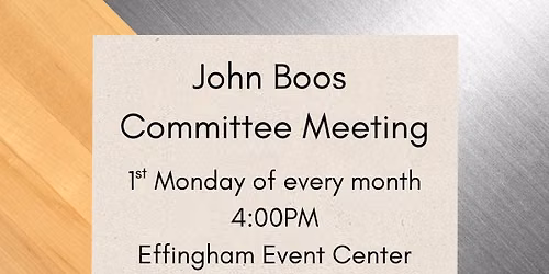 John Boos Committee Meeting