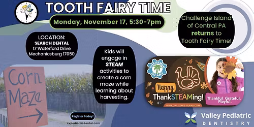 Tooth Fairy Time with Challenge Island of Central PA