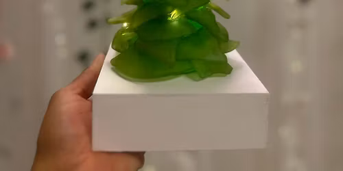 DIY Beach glass Christmas trees.