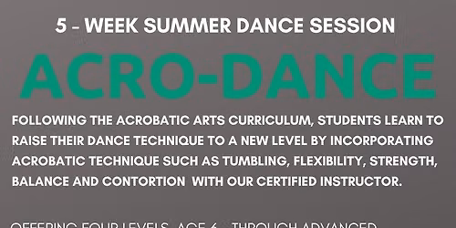Acro Dance III (intermediate\/advanced level) 5-Week Session