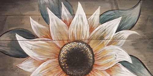 SUNFLOWER SHIMMER 16X20 WOOD PALETTE
