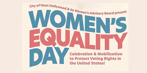 Women's Equality Day Townhall