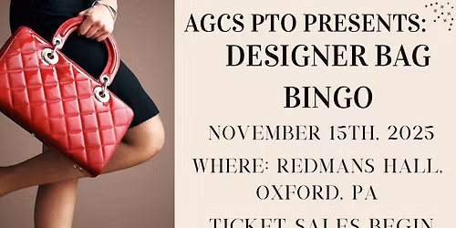 AGCS Fall 2025 Designer Bag Bingo