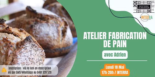 Atelier Fabrication de pain avec Adrien