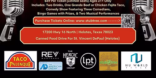 Paco Taco! Bingo Bango! Laughs & Drafts!!