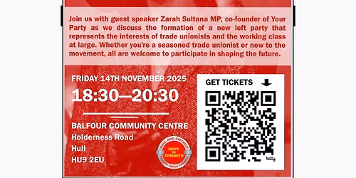 Trade unionists for a new party of the working class. 