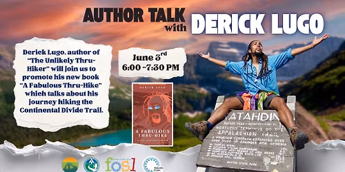 Author Talk with Derick Lugo: "A Fabulous Thru-Hike"