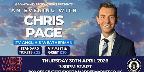 An Evening with Chris Page at the Maddermarket Theatre, Norwich