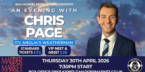 An Evening with Chris Page at the Maddermarket Theatre, Norwich