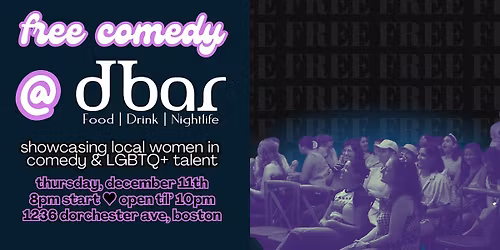 Free Stand-up Comedy at DBar