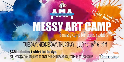 Messy Art Camp (Older Addition!)