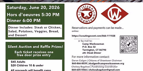 Annual Steak or Chicken Fundraiser Dinner