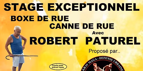 Stage canne et boxe de rue avec Robert Paturel. 