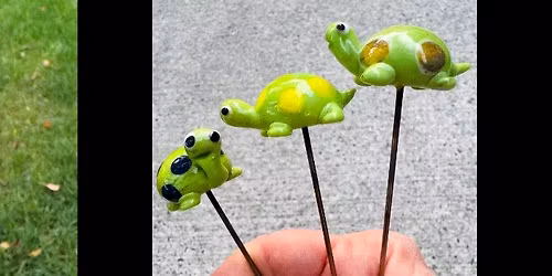 Flameworked Glass Turtle Plant Stakes - April 11