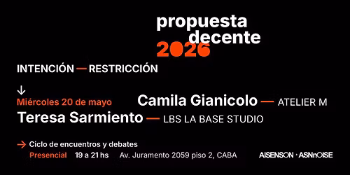 Propuesta Decente 2026 CAMILA GIANICOLO - AtelierM | TERESA SARMIENTO - LBS