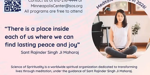 Learn Meditation for Peace & Joy \u2013 A Weekly Session