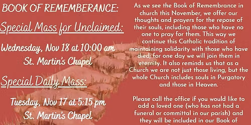 Vespers following Daily Mass