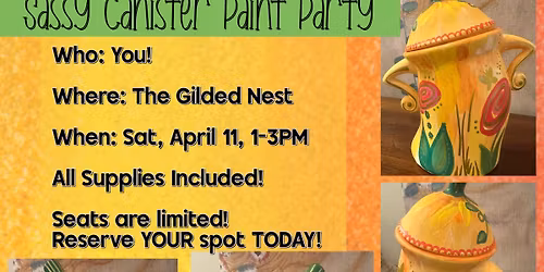 Sassy Canister Paint Party