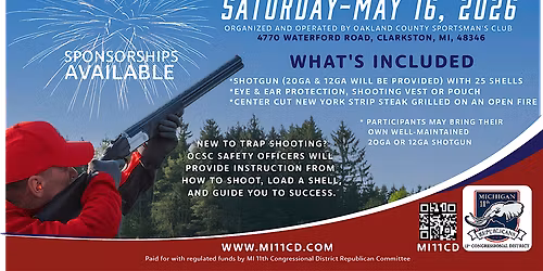 11th District ~ 250th Anniversary Celebration Trap Shoot