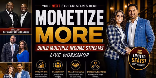 Monetize More: Build Multiple Income Streams (Live Workshop)