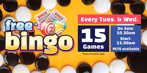 Tuesday (Day Session) Free Bingo at Kemps Creek Sporting & Bowling Club