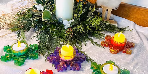 Resin Set of 2 or 4 Candle Holders Workshop 