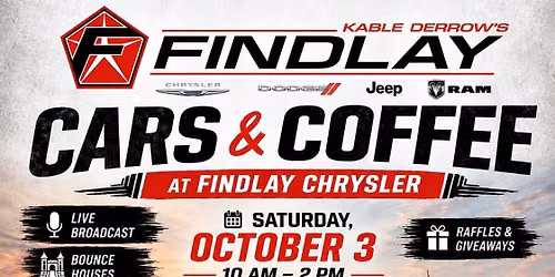 Findlay Chrysler Cars & Coffee | Cash Prizes & Raffle