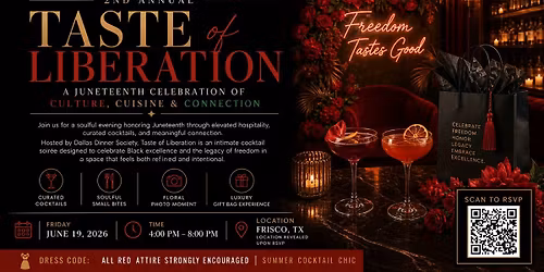 Dinner Society: Taste of Liberation