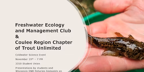 Fish Science @ UW La Crosse - November membership event