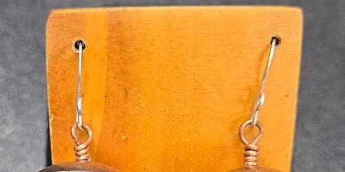 No Solder Earrings with Textured Metal - In-Person Jewelry Class