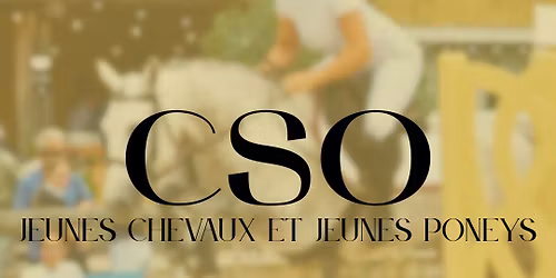 CSO Jeunes chevaux et jeunes poneys 
