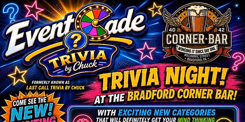 Bradford Corner Bar EventCade Trivia Night