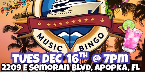 Yacht Rock Music Bingo @ Gators Dockside Windermere