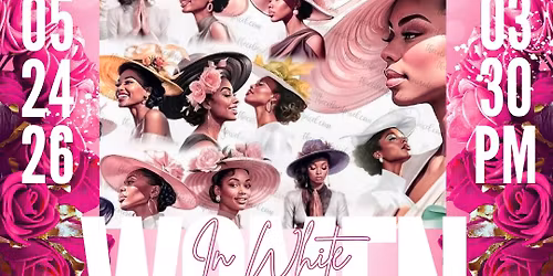 Women in White with Hats 