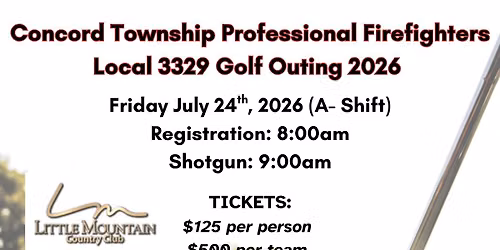 Concord Township Professional Firefighters Local 3329 Golf Outing
