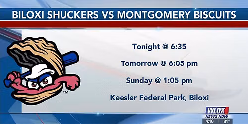 Biloxi Shuckers at Montgomery Biscuits at Montgomery Riverwalk Stadium