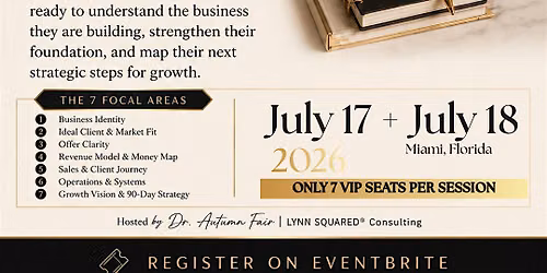 7:1:7 VIP Business Strategy Session for Women