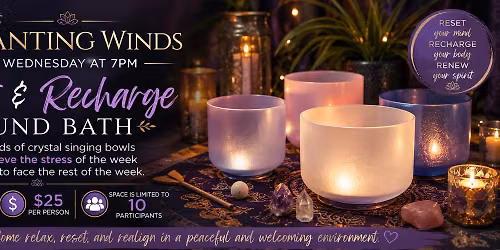 Wednesday night reset and recharge sound bath