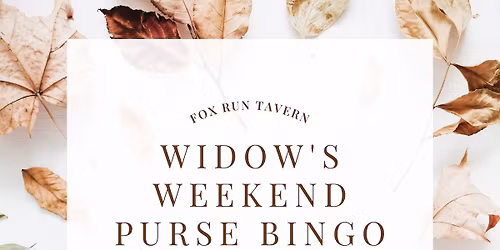 Widow's Weekend Purse Bingo