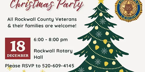 Terry Fisher Post 117 Christmas Party