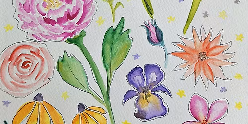 Watercolor florals workshop