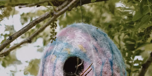 Wet Felted Bird Houses