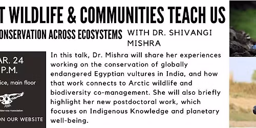 AWA Talk Night: What Wildlife and Communities Teach Us About Conservation Across Ecosystems (hybrid)