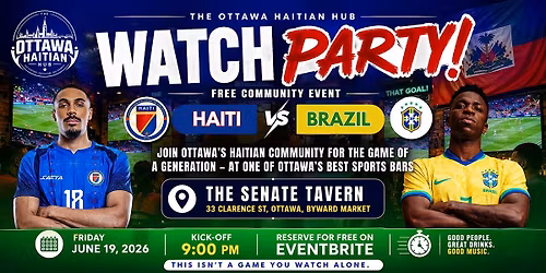 Haiti x Brazil Watch Party