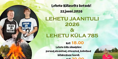 Lehetu k\u00fcla 785 ja Lehetu jaanituli