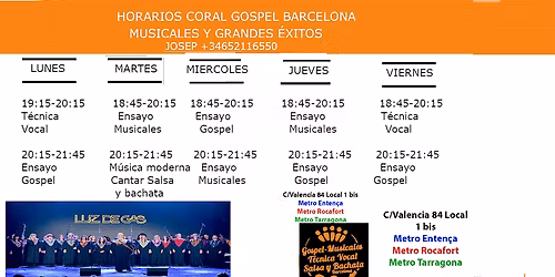 Cantar gospel ,musicales y m\u00fasica moderna gratis