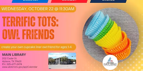 Terrific Tots: Owl Friends (Main Library)