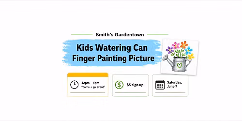 Kid's Water Can Finger Painting Picture