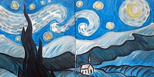 Paint Night - Beginners welcome !  Van Gogh inspired Paint n' Sip